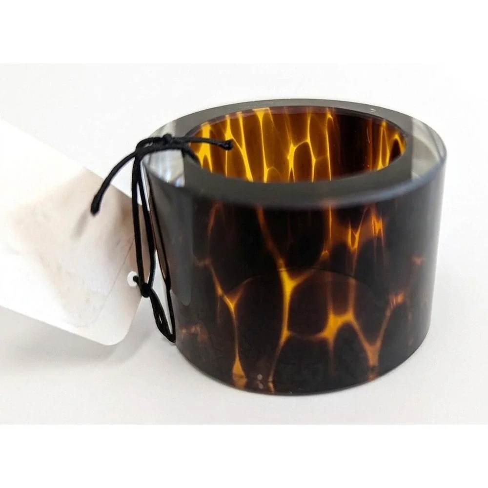 Pier 1 Imports Glass Tortoiseshell Napkin Rings, 2